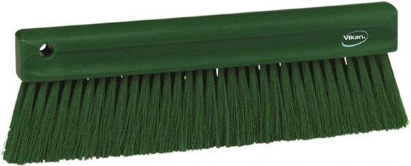 Vikan - Polyester Counter Brush - 2" Bristle Length, 11" Long x 1-1/4" Wide Head, Green - Benchmark Tooling