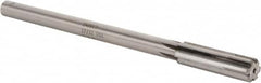 Made in USA - 17/32" Carbide-Tipped 6 Flute Chucking Reamer - Straight Flute, 7/16" Straight Shank, 2" Flute Length, 8" OAL - Benchmark Tooling