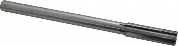 Made in USA - 3/4" Carbide-Tipped 6 Flute Chucking Reamer - Straight Flute, 5/8" Straight Shank, 2-1/2" Flute Length, 9-1/2" OAL - Benchmark Tooling