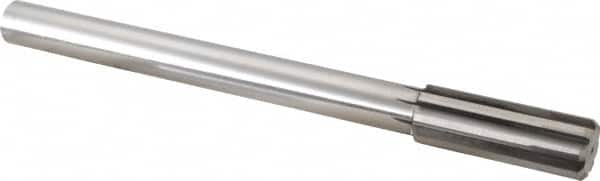 Made in USA - 61/64" Carbide-Tipped 8 Flute Chucking Reamer - Straight Flute, Straight Shank, 2-5/8" Flute Length, 10" OAL - Benchmark Tooling