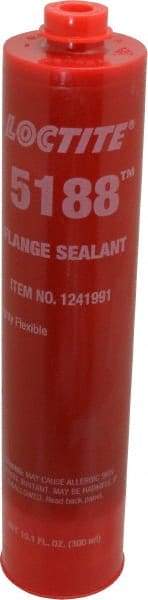 Loctite - 300 mL Cartridge Red Polyurethane Joint Sealant - -65 to 300°F Operating Temp, 24 hr Full Cure Time, Series 5188 - Benchmark Tooling