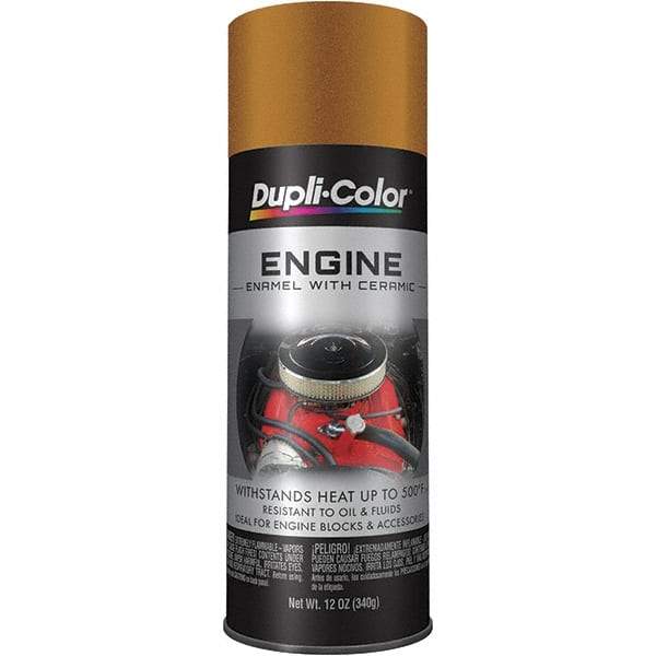 Krylon - 12 oz Universal Gold Automotive Heat Resistant Paint - High Gloss Finish, Comes in Aerosol Can - Benchmark Tooling