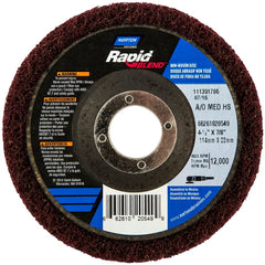 Norton - 4-1/2" Diam, Medium Grade, Aluminum Oxide Deburring Disc - Benchmark Tooling