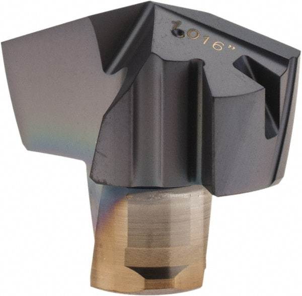 Iscar - Series ICP, 1.016" Diam Grade IC908 140° Replaceable Drill Tip - Carbide, TiAlN Finish, 25 Seat Size, Through Coolant - Benchmark Tooling