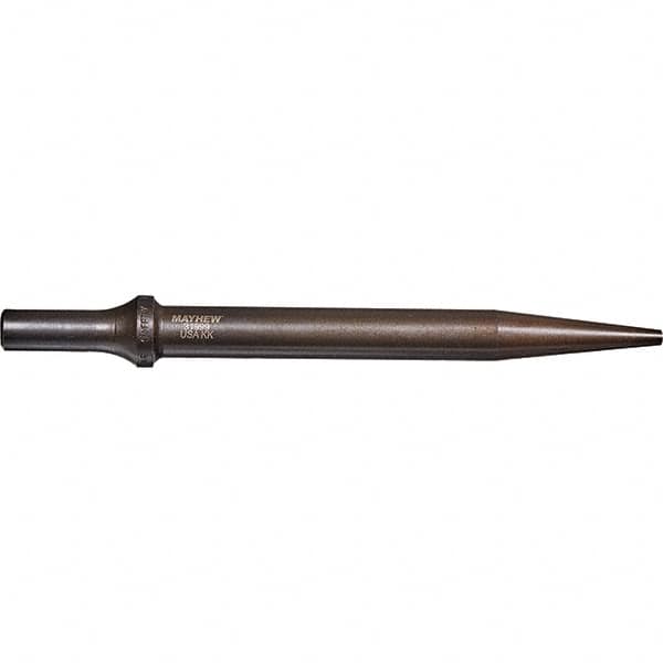 Mayhew - 3/16" Head Width, 7-1/2" OAL, Tapered Punch Chisel - Round Drive, Round Shank, Steel - Benchmark Tooling