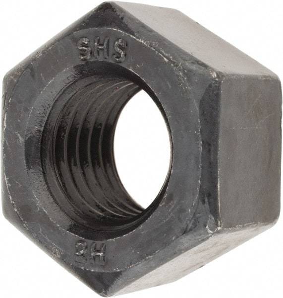 Value Collection - 3/4-10 UNC Steel Right Hand Heavy Hex Nut - 1-1/4" Across Flats, 47/64" High, Uncoated, 2B Class of Fit - Benchmark Tooling