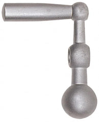 Jergens - 11/16" Hub Height Crank Handle - 3/8" Bore, 4" Center to Center, Steel - Benchmark Tooling