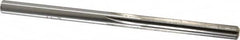 Made in USA - #2 High Speed Steel 6 Flute Chucking Reamer - Straight Flute, 0.221" Straight Shank, 1-1/2" Flute Length, 3-7/8" OAL - Benchmark Tooling
