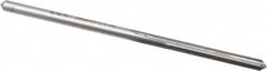 Made in USA - #35 High Speed Steel 4 Flute Chucking Reamer - Straight Flute, 0.11" Straight Shank, 7/8" Flute Length, 2-5/8" OAL - Benchmark Tooling