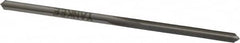 Made in USA - #41 High Speed Steel 4 Flute Chucking Reamer - Straight Flute, 0.096" Straight Shank, 7/8" Flute Length, 2-3/8" OAL - Benchmark Tooling