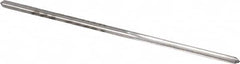 Made in USA - #53 High Speed Steel 4 Flute Chucking Reamer - Straight Flute, 0.0595" Straight Shank, 1/2" Flute Length, 1-7/8" OAL - Benchmark Tooling