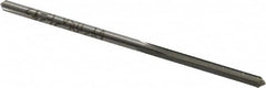 Made in USA - 3/32" High Speed Steel 4 Flute Chucking Reamer - Straight Flute, 3/32" Straight Shank, 3/4" Flute Length, 2-1/4" OAL - Benchmark Tooling