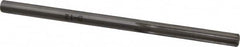 Made in USA - 3/16" High Speed Steel 6 Flute Chucking Reamer - Straight Flute, 3/16" Straight Shank, 1-1/8" Flute Length, 3-1/2" OAL - Benchmark Tooling
