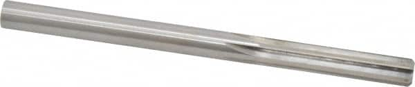 Made in USA - 21/64" High Speed Steel 6 Flute Chucking Reamer - Straight Flute, 21/64" Straight Shank, 1-1/2" Flute Length, 4-5/8" OAL - Benchmark Tooling