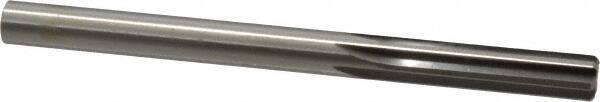 Made in USA - 25/64" High Speed Steel 6 Flute Chucking Reamer - Straight Flute, 25/64" Straight Shank, 1-3/4" Flute Length, 5-1/8" OAL - Benchmark Tooling