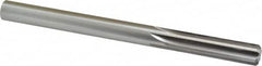 Made in USA - 7/16" High Speed Steel 6 Flute Chucking Reamer - Straight Flute, 7/16" Straight Shank, 1-3/4" Flute Length, 5-1/2" OAL - Benchmark Tooling