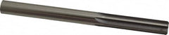 Made in USA - 1/2" High Speed Steel 6 Flute Chucking Reamer - Straight Flute, 1/2" Straight Shank, 2" Flute Length, 6" OAL - Benchmark Tooling