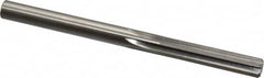 Made in USA - Letter T High Speed Steel 6 Flute Chucking Reamer - Straight Flute, 0.358" Straight Shank, 1-3/4" Flute Length, 4-7/8" OAL - Benchmark Tooling