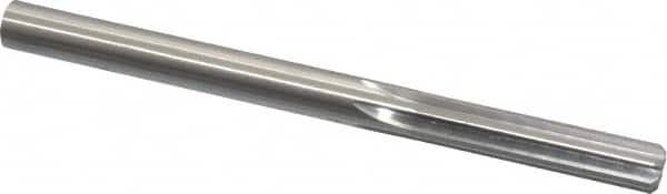 Made in USA - Letter V High Speed Steel 6 Flute Chucking Reamer - Straight Flute, 0.377" Straight Shank, 1-3/4" Flute Length, 5" OAL - Benchmark Tooling