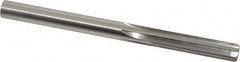 Made in USA - Letter X High Speed Steel 6 Flute Chucking Reamer - Straight Flute, 0.397" Straight Shank, 1-3/4" Flute Length, 5-1/8" OAL - Benchmark Tooling