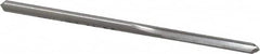 Made in USA - 1/8" High Speed Steel 4 Flute Chucking Reamer - Straight Flute, 1/8" Straight Shank, 1-7/8" Flute Length, 2-3/4" OAL - Benchmark Tooling