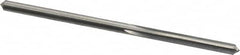 Made in USA - 1/8" High Speed Steel 4 Flute Chucking Reamer - Straight Flute, 1/8" Straight Shank, 7/8" Flute Length, 2-3/4" OAL - Benchmark Tooling