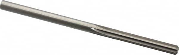 Chucking Reamer: 0.1855″ Dia, 3-1/2″ OAL, 1-1/8″ Flute Length, Straight Shank, High Speed Steel 6 Flute, RH