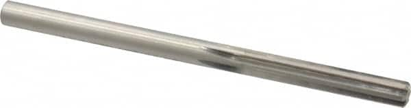 Made in USA - 1/4" High Speed Steel 6 Flute Chucking Reamer - Straight Flute, 1/4" Straight Shank, 1-1/2" Flute Length, 4" OAL - Benchmark Tooling