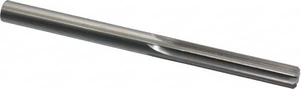 Made in USA - 0.373" High Speed Steel 6 Flute Chucking Reamer - Straight Flute, 0.373" Straight Shank, 1-3/4" Flute Length, 5" OAL - Benchmark Tooling