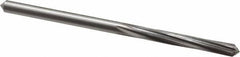 Made in USA - #17 High Speed Steel 6 Flute Chucking Reamer - Spiral Flute, 0.173" Straight Shank, 1-1/8" Flute Length, 3-3/8" OAL - Benchmark Tooling