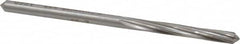 Made in USA - #19 High Speed Steel 6 Flute Chucking Reamer - Spiral Flute, 0.166" Straight Shank, 1-1/8" Flute Length, 3-1/4" OAL - Benchmark Tooling