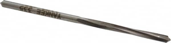 Made in USA - #35 High Speed Steel 4 Flute Chucking Reamer - Spiral Flute, 0.11" Straight Shank, 7/8" Flute Length, 2-5/8" OAL - Benchmark Tooling