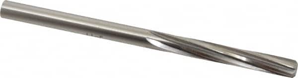 Made in USA - Letter E High Speed Steel 6 Flute Chucking Reamer - Spiral Flute, 1/4" Straight Shank, 1-1/2" Flute Length, 4" OAL - Benchmark Tooling