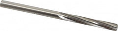 Made in USA - Letter E High Speed Steel 6 Flute Chucking Reamer - Spiral Flute, 1/4" Straight Shank, 1-1/2" Flute Length, 4" OAL - Benchmark Tooling