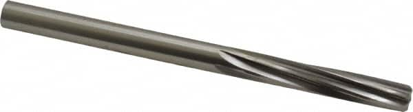 Made in USA - 5/16" High Speed Steel 6 Flute Chucking Reamer - Spiral Flute, 5/16" Straight Shank, 1-1/2" Flute Length, 4-1/2" OAL - Benchmark Tooling