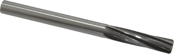 Made in USA - 15/32" High Speed Steel 6 Flute Chucking Reamer - Spiral Flute, 15/32" Straight Shank, 1-3/4" Flute Length, 5-3/4" OAL - Benchmark Tooling