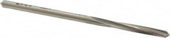 Made in USA - 1/8" High Speed Steel 4 Flute Chucking Reamer - Spiral Flute, 1/8" Straight Shank, 1-3/16" Flute Length, 2-5/8" OAL - Benchmark Tooling