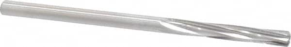 Made in USA - 3/16" High Speed Steel 6 Flute Chucking Reamer - Spiral Flute, 3/16" Straight Shank, 1-1/8" Flute Length, 3-1/2" OAL - Benchmark Tooling