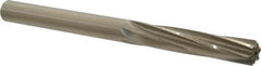 Made in USA - 0.4355" High Speed Steel 6 Flute Chucking Reamer - Spiral Flute, 0.4355" Straight Shank, 1-3/4" Flute Length, 5-1/2" OAL - Benchmark Tooling