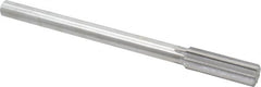 Made in USA - 23/32" Cobalt 8 Flute Chucking Reamer - Straight Flute, 0.5615" Straight Shank, 2-1/4" Flute Length, 9" OAL - Benchmark Tooling