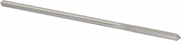 Made in USA - #25 Cobalt 4 Flute Chucking Reamer - Straight Flute, 0.143" Straight Shank, 1" Flute Length, 4" OAL - Benchmark Tooling