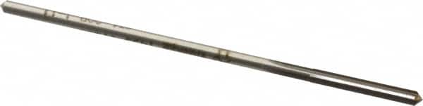 Made in USA - #31 Cobalt 4 Flute Chucking Reamer - Straight Flute, 0.112" Straight Shank, 7/8" Flute Length, 3-1/2" OAL - Benchmark Tooling