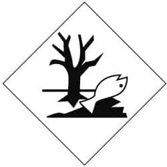 NMC - Shipping Label - Legend: Blank - No Legend, Black & White, 4" Long x 4" High, Sign Muscle Finish - Benchmark Tooling