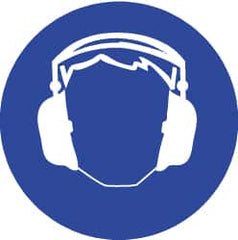 NMC - ISO Label - White & Blue, 2" Long x 2" High, Sign Muscle Finish - Benchmark Tooling