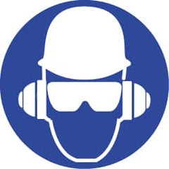 NMC - ISO Label - White & Blue, 2" Long x 2" High, Sign Muscle Finish - Benchmark Tooling