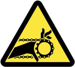 NMC - ISO Label - Black & Yellow, 4" Long x 4" High, Sign Muscle Finish - Benchmark Tooling