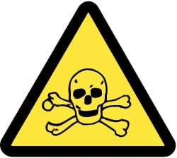 NMC - ISO Label - Black & Yellow, 2" Long x 2" High, Sign Muscle Finish - Benchmark Tooling