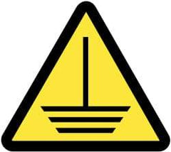 NMC - ISO Label - Black & Yellow, 2" Long x 2" High, Sign Muscle Finish - Benchmark Tooling