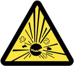 NMC - ISO Label - Black & Yellow, 2" Long x 2" High, Sign Muscle Finish - Benchmark Tooling