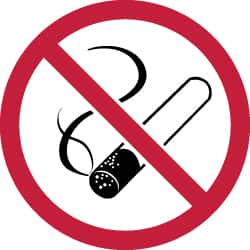 NMC - ISO Label - Black, Red & White, 4" Long x 4" High, Sign Muscle Finish - Benchmark Tooling